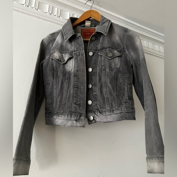 Levi's Jackets & Blazers - XS Levi Strauss grey jean jacket. Worn/faded look.